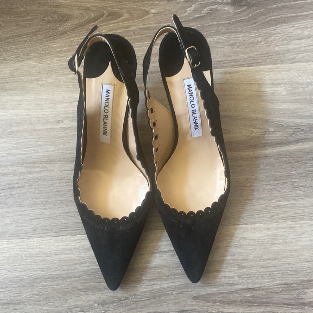 Manolo Blahnik Ciabol Sling Back Shoes